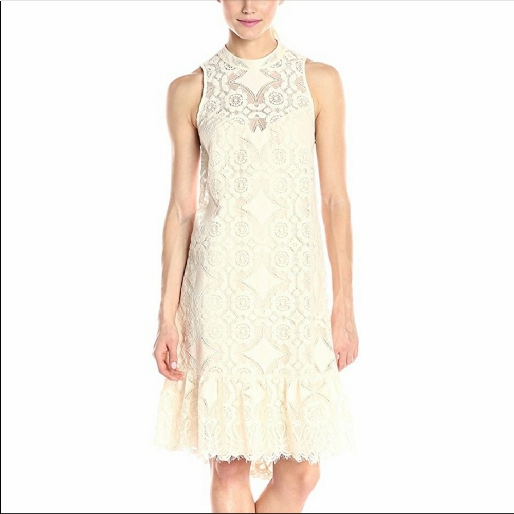 NWT Erin Fetherston White Doily Lace Mara Dress